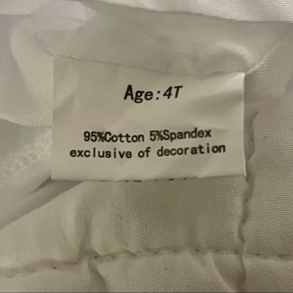 White Anchor appliqué shortall size 4T - Picture 7 of 7